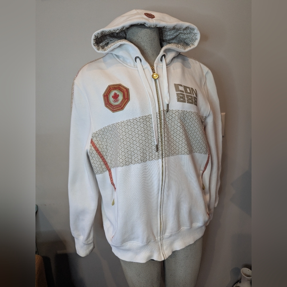 Vintage 2008 CDN Olympic Games Team Canada Hooded HBC Rare Jacket